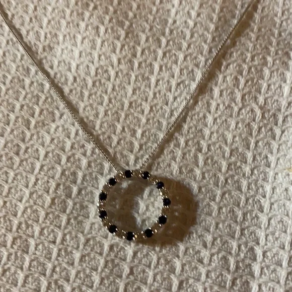New Sapphire and diamond pendant. Paid 1600 on sale. WG 14K
